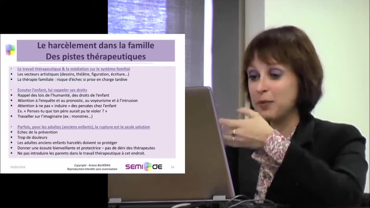 Conférence d'Ariane Bilheran: Le Harcèlement dans la Famille