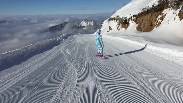 Skiing Above the Clouds