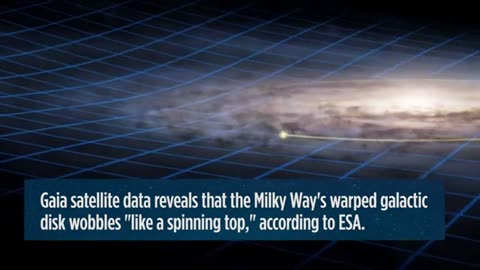 Watch the Sun's 220-million-year orbit in the Milky Way's warped disk