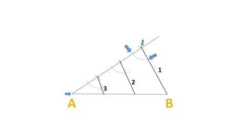 How to trisect a line.