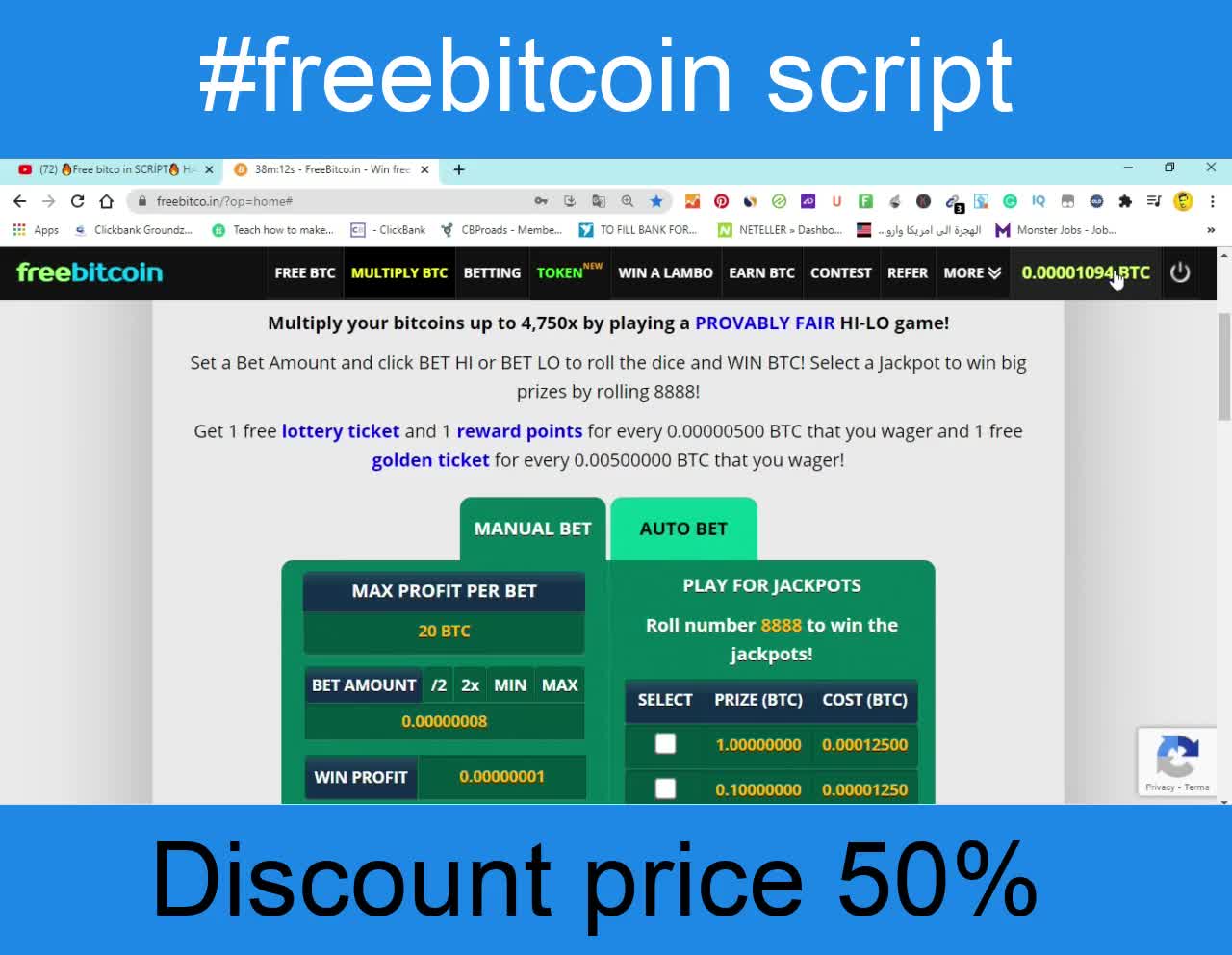 4# 🔥Free bitco in SCRİPT🔥 HACK🔥 2023 script