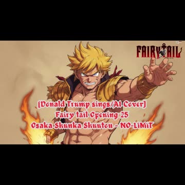 [Donald Trump sings/AI Cover] Fairy tail Opening 25 | Osaka Shunka Shuutou - NO-LIMIT
