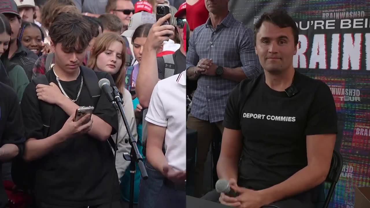 Charlie Kirk - "None of Your Business" says he Hates America 🤷♂️