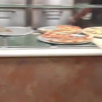 I spy some great pizza choices. Blooper.