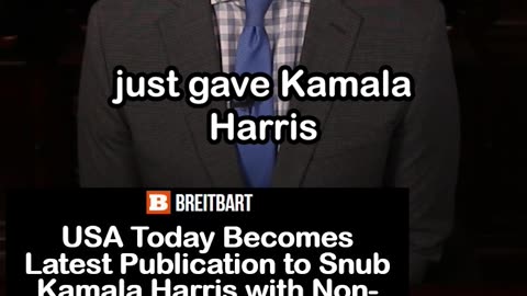 USA Today Snubs Kamala Harris with Non-Endorsement