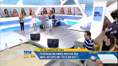 Celtic Woman Programa Hoje em Dia today with the Celtic Woman Tour