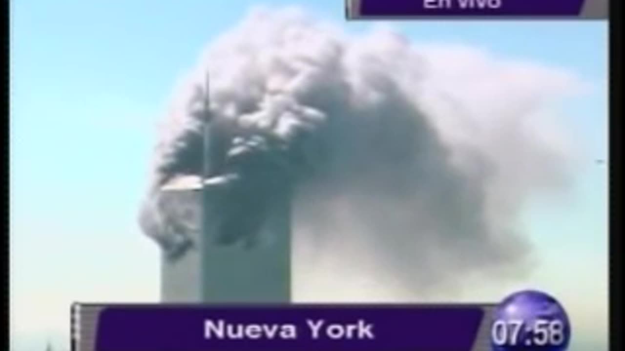911 Flight 175 Mexico Version - Chicle Por Los Bebes ... Vivo En Espanol (Azteca TV)