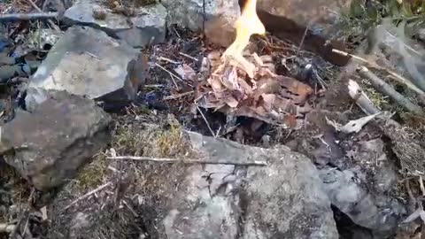 Making a Fire With a Ferro Rod & Knife