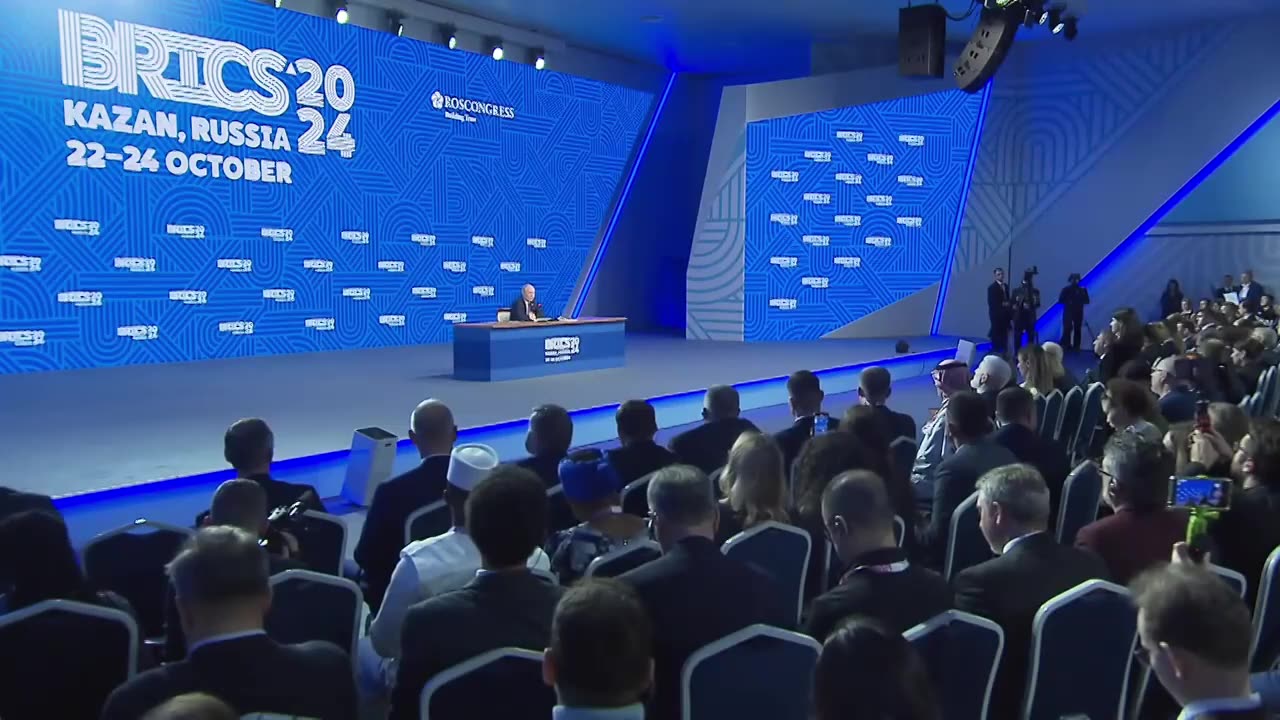 BBC journalists asking Putin questions at the 2024 and 2014 press conferences