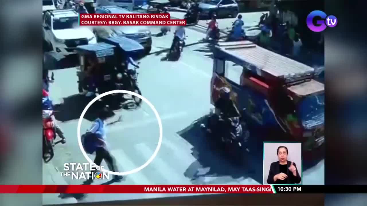 Estudyanteng tumatawid sa pedestrian lane, na-hit a nd run ng SUV