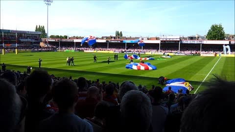 This is HowTo Parachute Into A Stadium