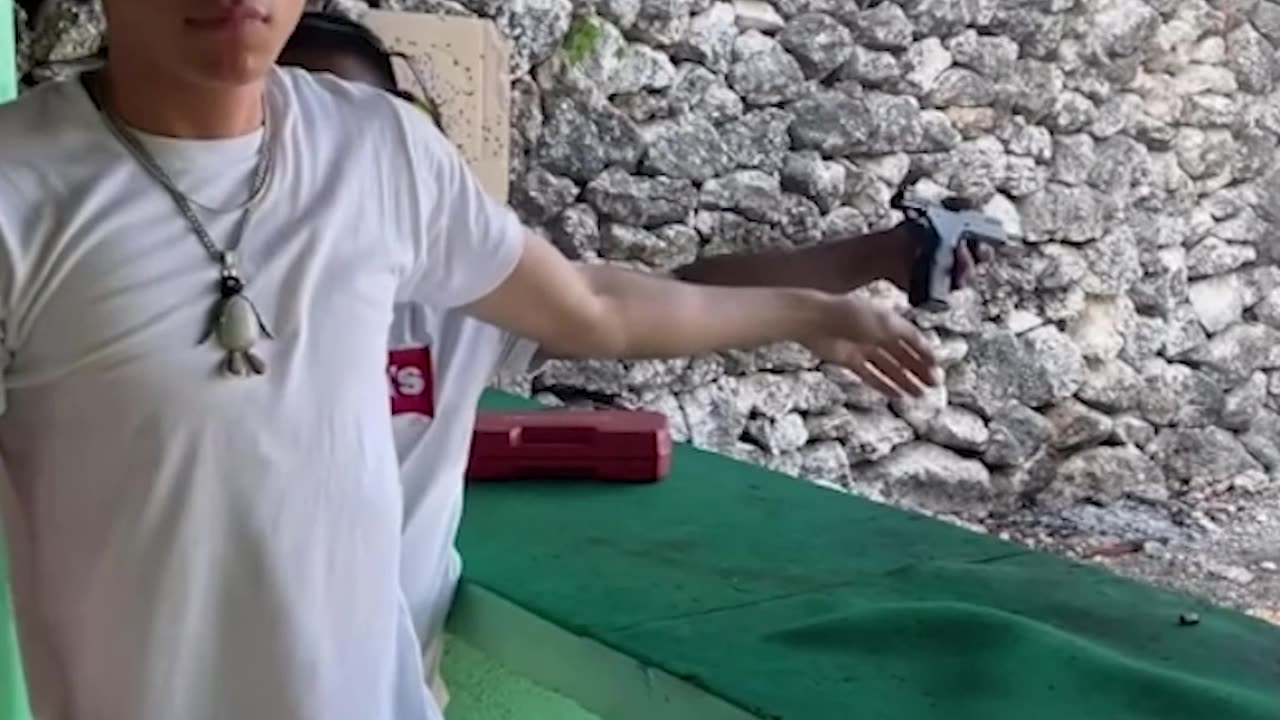 This man should NOT have a weapon...