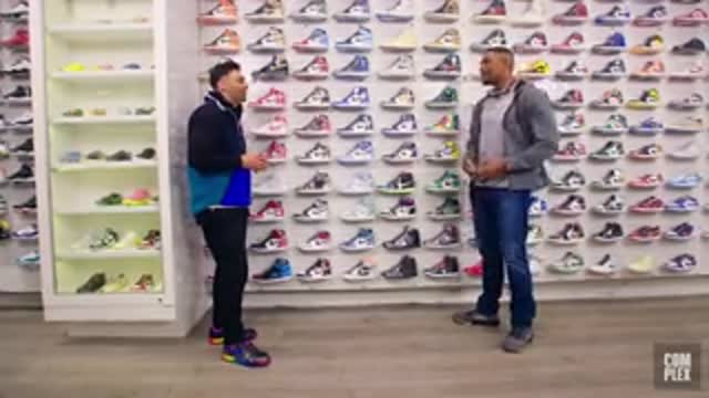 Michael Strahan goes Sneaker Shopping With Complex