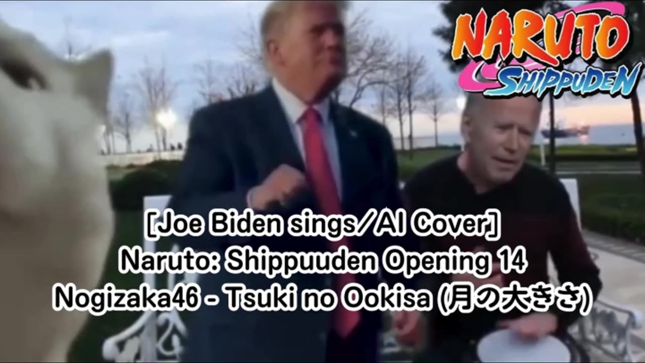 [Joe Biden sings/AI Cover] Naruto: Shippuden Opening 14 | Nogizaka46 - Tsuki no Ookisa (月の大きさ)