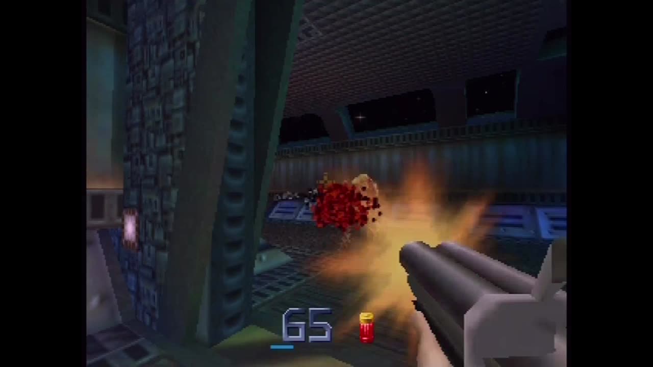Quake II Playthrough (Actual N64 Capture) - Strogg Freighter