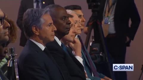 Blinken, Austin and Sullivan the moment Biden said “Vice President Trump”