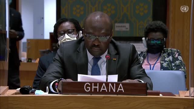 Ghana intervention at the extraordinary security council of UN the 3.11