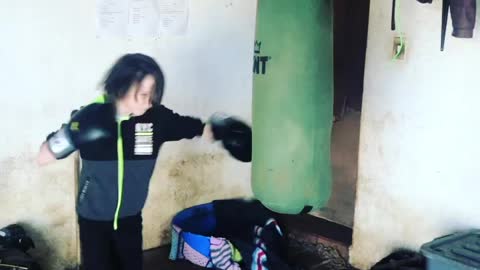 Heavy bag training Fitness