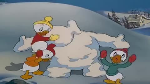 DonaldDuckSnowFight
