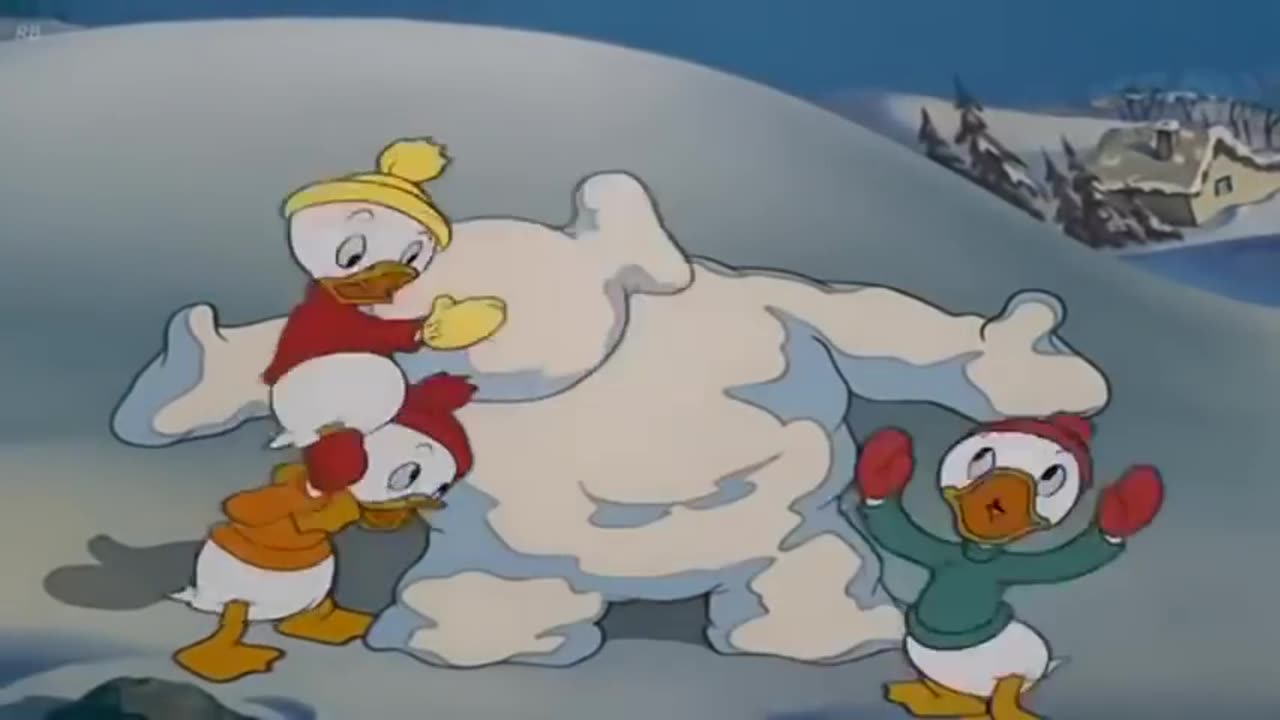 DonaldDuckSnowFight