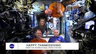 NASA astronauts gear up for a zero-gravity Thanksgiving feast