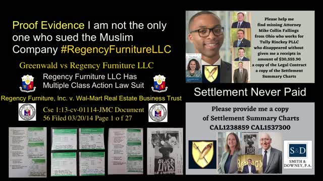 Smith Downey PA - Douglas W. Desmarais - Baltimore MD - EEOC Director Baltimore Maryland - Regency Furniture LLC - Employee Victim Settlement - Never Paid - DLLR Baltimore Maryland - Manila Bulletin - SMNINews - FoxBaltimore - SMNI News - OneNewsPage