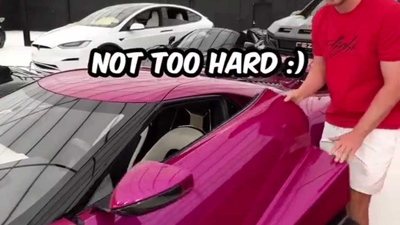 I tried opening the world's most expensive car doors 😜