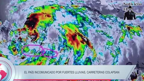 El país incomunicado por fuertes lluvias, carreteras colapsan