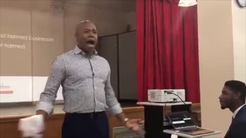 Eric Adams in 2019 - a racial slur