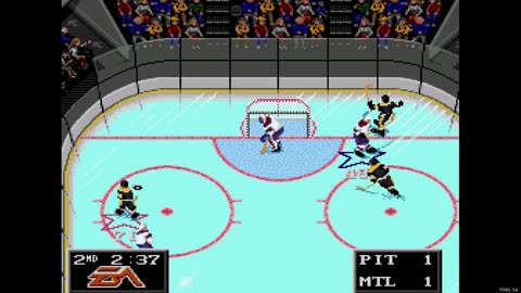 NHL '94 Sega Super Liga Game 26 - NewJerseyKiller (PIT) at Len the Lengend (MON)