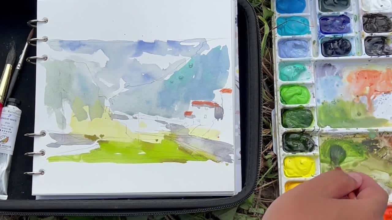 Born in Guizhou｜Wuyang Watercolor - Sketching in Guizhou｜It's so beautiful. Part Seven.