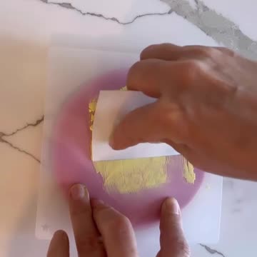 Самый простой способ окрашивания пряника кандурином