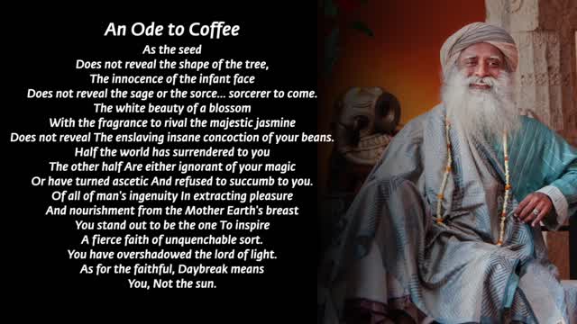 For All The Coffee Lovers | Sadhguru’s Ode to Coffee