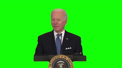 Joe Biden Saying -Son of a B----- Green Screen