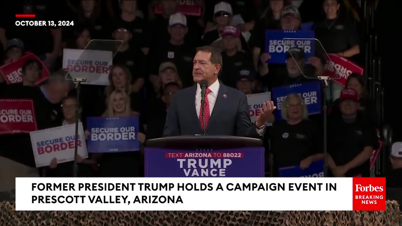 'Kamala Harris And Her Socialist Cronies Want Authoritarianism'- Mark Green Speaks At Trump AZ Rally