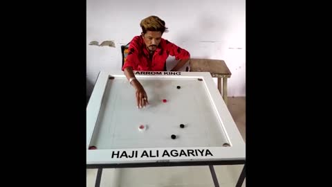 WOW Indian Carrom king hajiali agariya Subscribe our