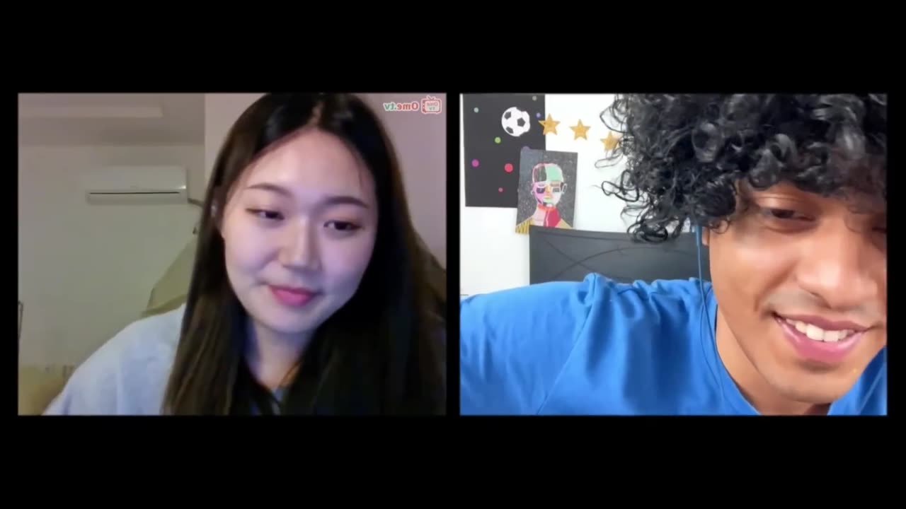 Omegle Korean Girl Fell In Love With Indian Boy