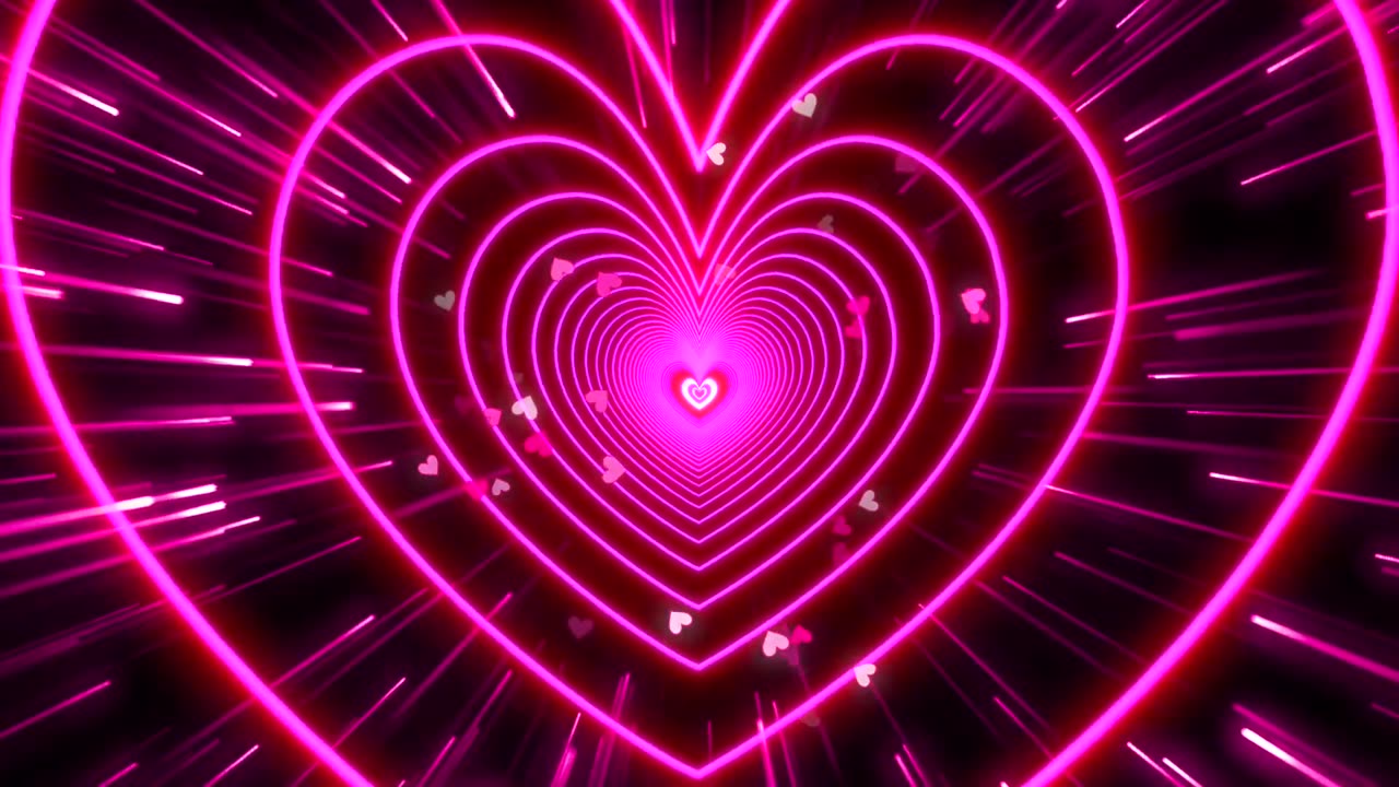 1055. Pink Heart Background 💖 Romantic Radiance Shimmering Heart Heart