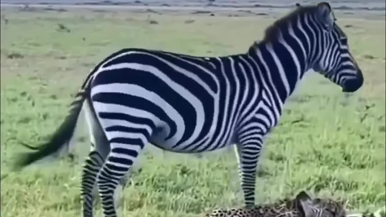 zebra decided to fight back