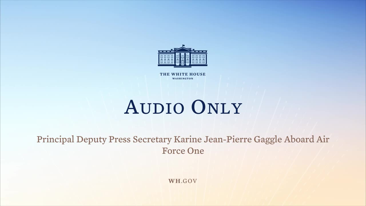 4-21-22 Principal Deputy Press Secretary Karine Jean-Pierre Gaggle Aboard Air Force One
