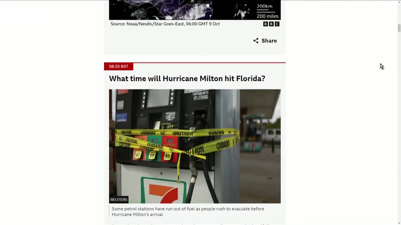 Hurricane Milton warning sees millions in Florida evacuate | BBC News