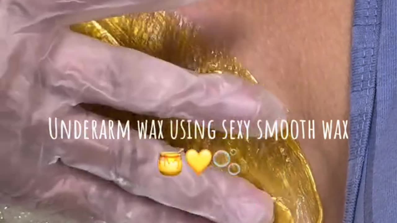 Underarm Waxing Tutorial with Sexy Smooth Golden Allure Hard Wax by @taylordbeauty.y