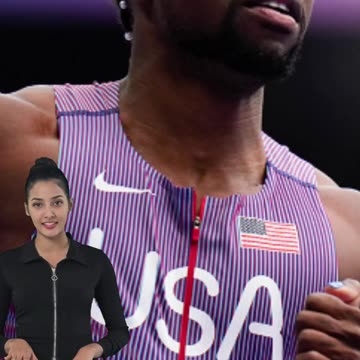 Noah Lyles finishes 2nd in 100m heat, reaches Olympic semis