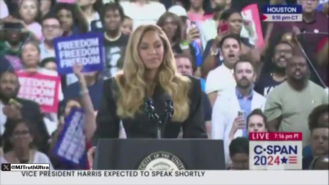 satanist Beyoncé says she’s supporting Kamala
