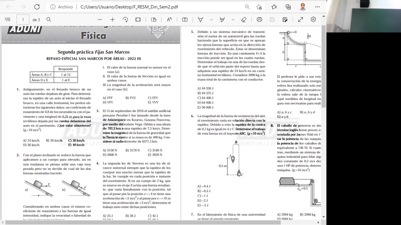 REPASO ESPECIAL ADUNI 2022 | Semana 02 | RV S1 | Psicología S1 | Física | Literatura S1