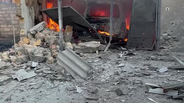 Ukraine citizens home bombed