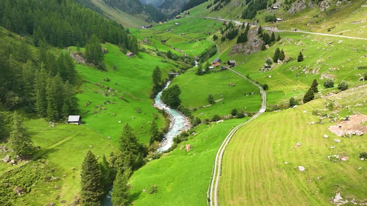 Switzerland 4K - Relaxing Music With Beautiful Amazing Nature