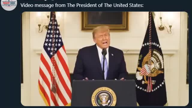 Trump's Jan 7 Address To The Nation Taken Down By Social Media