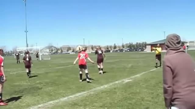 Funny Girls Soccer Fight