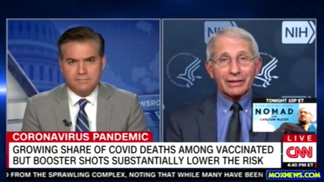 Fauci Cites Underlying Conditions as to Why More Than 40% of COVID Deaths Are Amongst the Vaccinated